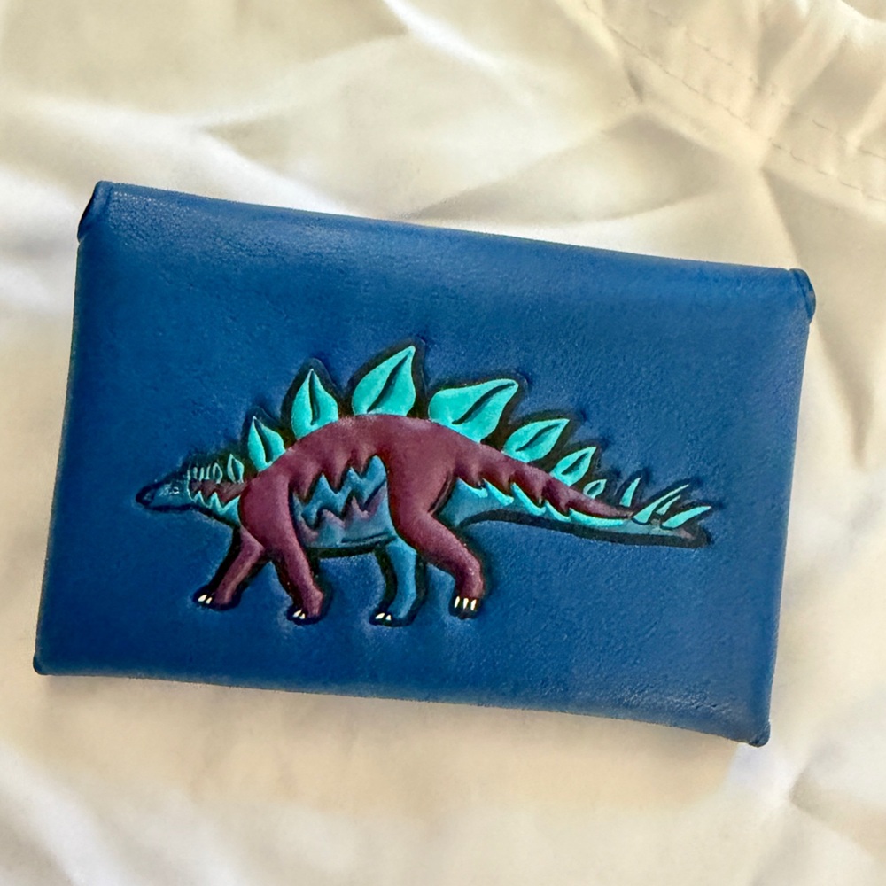 Coach Beast Steggy Dinosaur Turnlock Leather Card Case Wallet No. 56408/F56408